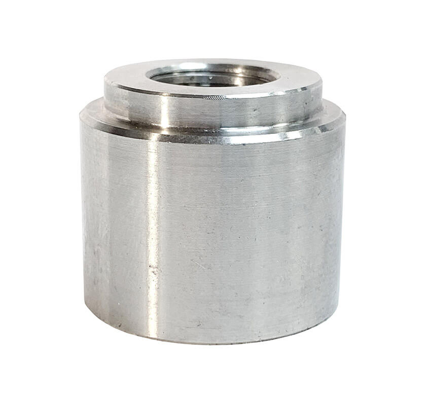 Redline Emissions Products Weld Bung (BG2003) - M12 X 1.25, 1" OD, 7/8" H, Normal Flare Stepped