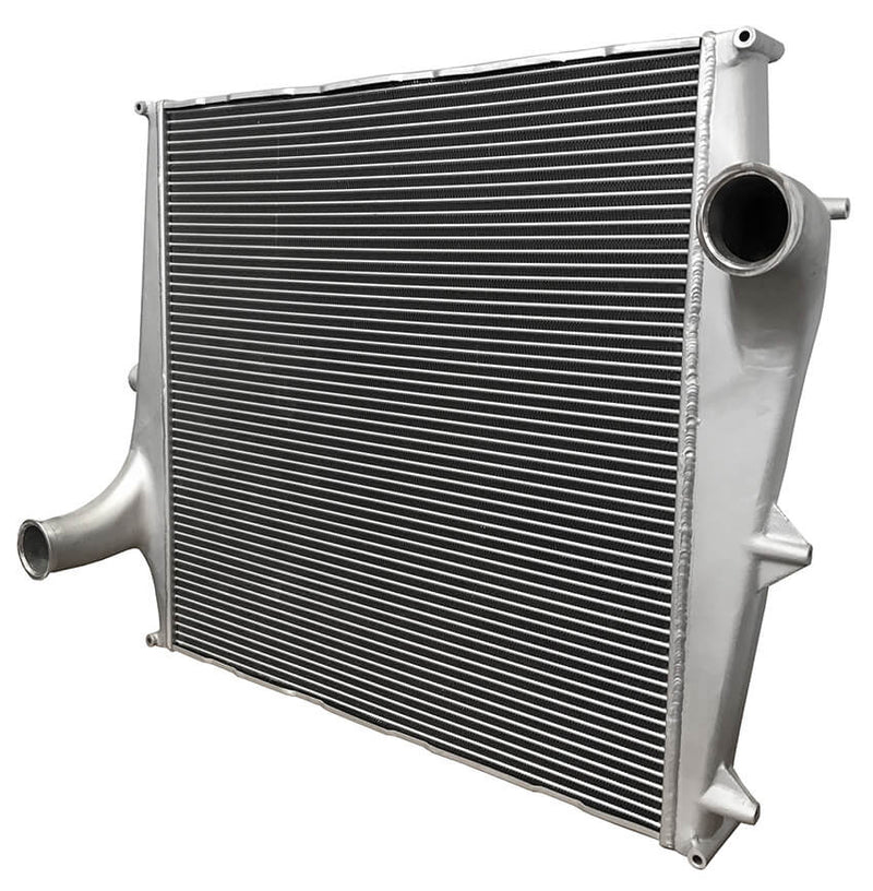 Redline Emissions Products OEM Volvo Charge Air Cooler (OEM 20984819 / RED RL0101) angled view 2