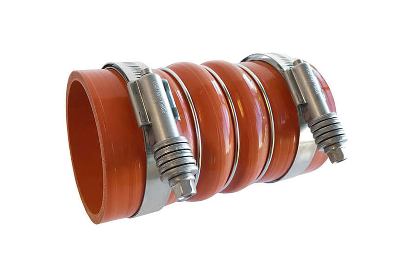 Redline Emissions Products Charge Air Cooler Hot Side Hose with Clamps (OEM 7731-0001 / RED RLH3006) with clamps
