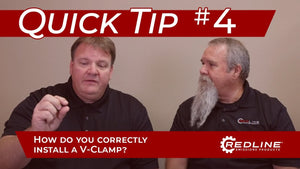 How do you correctly install a V-Clamp?