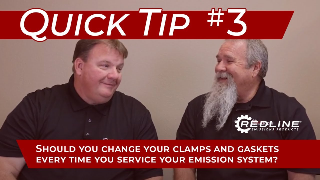 Should you change your clamps and gaskets every time you service your emission system?