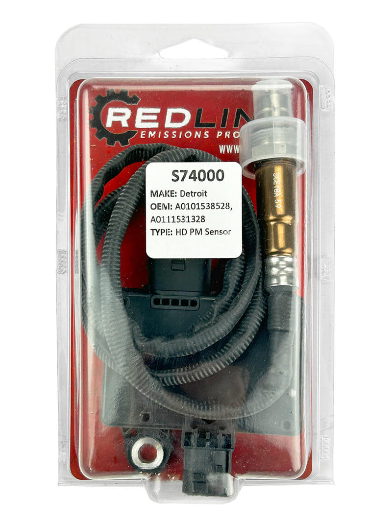 Redline Emissions Products replacement "PM" sensor for Detroit (A0101538528 / REP S74000)