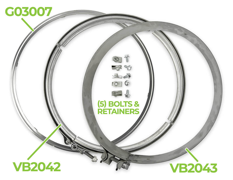 Redline Emissions Products Replacement Gasket / Clamp kit (REP VB3019)