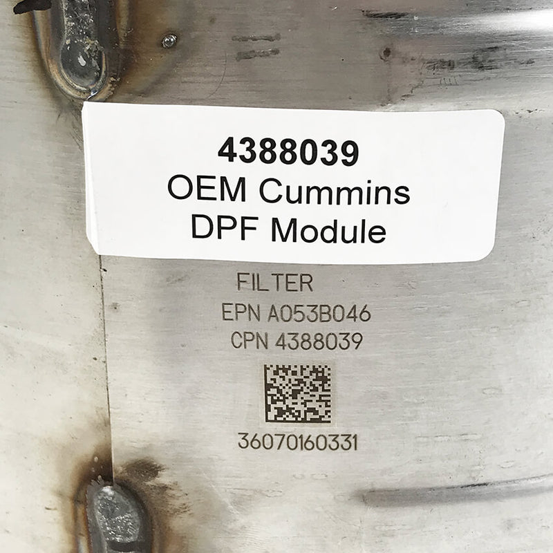 NEW OEM "TAKE-OFF" CUMMINS DPF (4388039)
