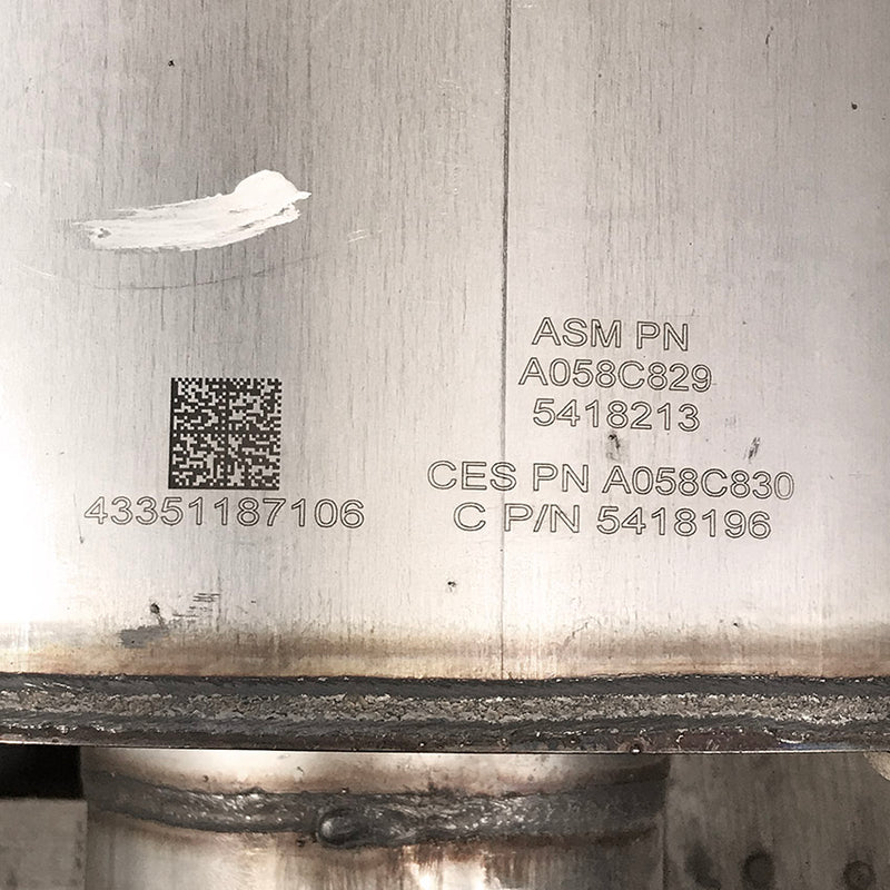 OEM CUMMINS SCR ASSEMBLY (5418213) label view