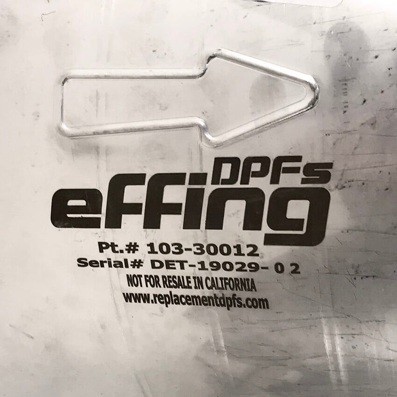 EFFING / DETROIT DPF (2353827 / 103-30012) label