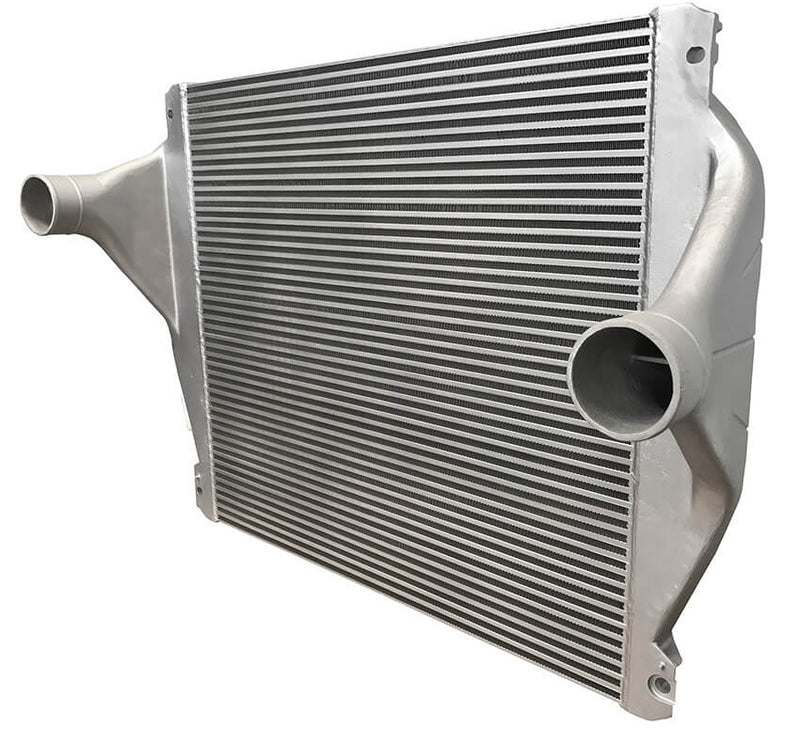 Redline Emissions Products OEM Freightliner Charge Air Cooler (OEM A0525301002 / RED RL0201) side view