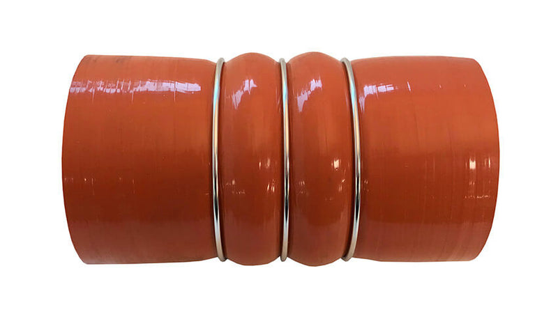 Redline Emissions Products Charge Air Cooler Hot Side Hose with Clamps (OEM 7731-0001 / RED RLH3006) side
