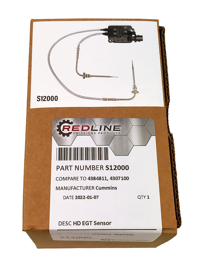 Redline Emissions Products Replacement for Cummins EGT Sensor ( 4384811 / REP S12000)