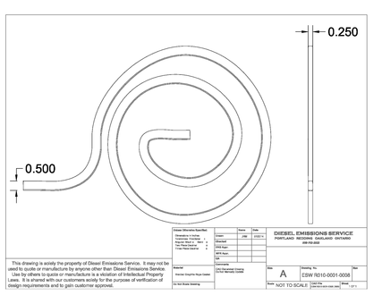 Redline Emissions Products ESW DPF Gasket Rope (R010-0001-0008 / REP GR1101)